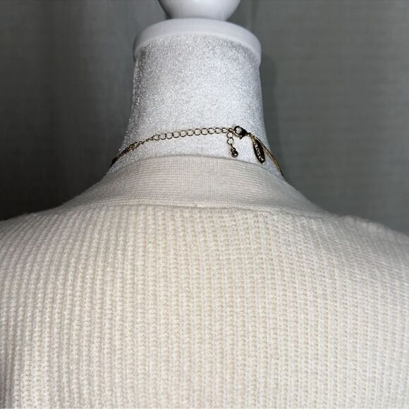 avenue Pink Tangerine Gold Tone Triple Strand Floating Illusion Necklace - Picture 4 of 5